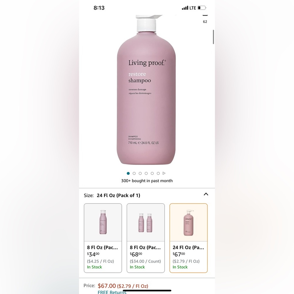 Living Proof Restore Shampoo & Conditioner DUO 32 oz - Picture 5 of 6